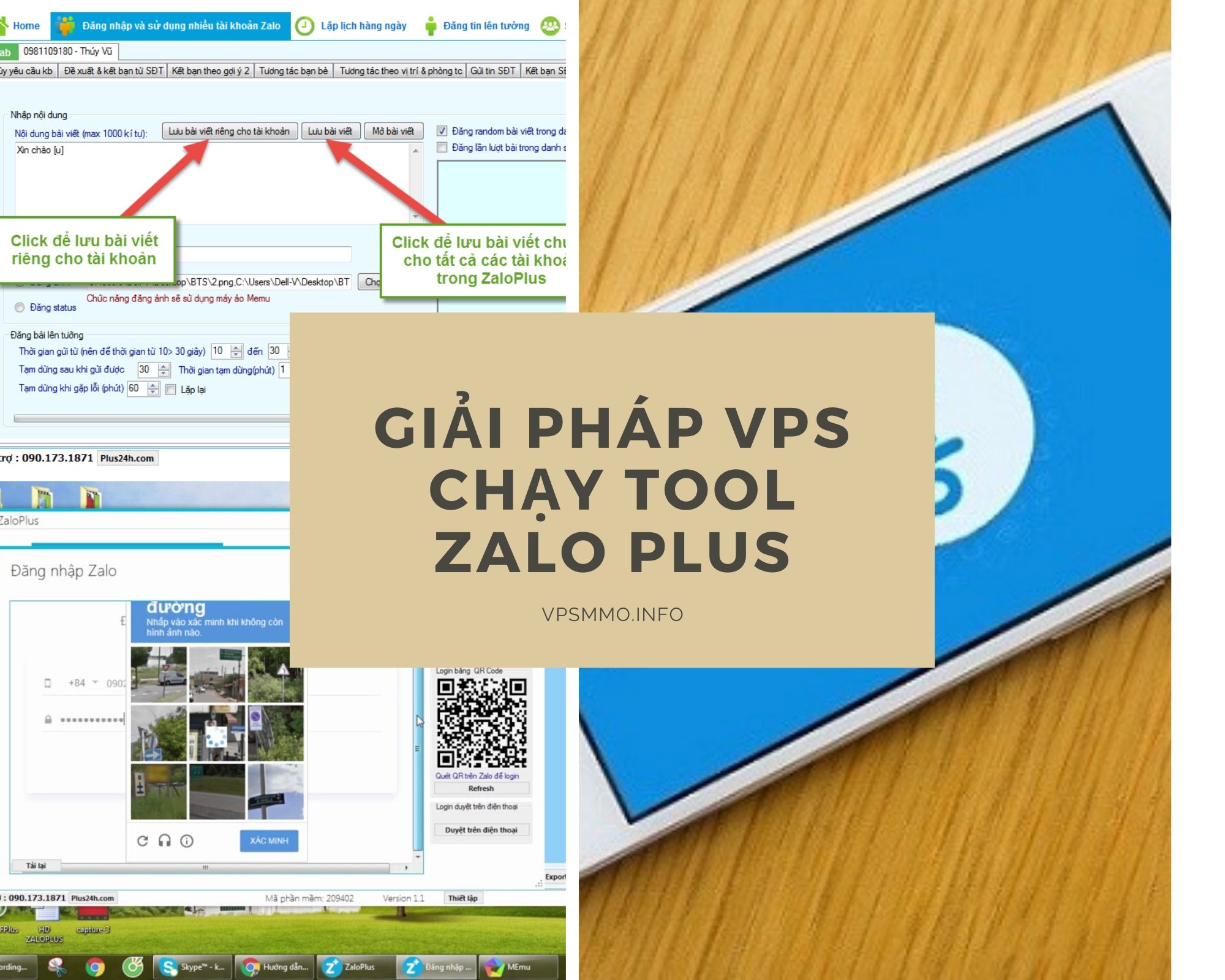 Cho thuê VPS Windows chạy phần mềm Zalo Plus
