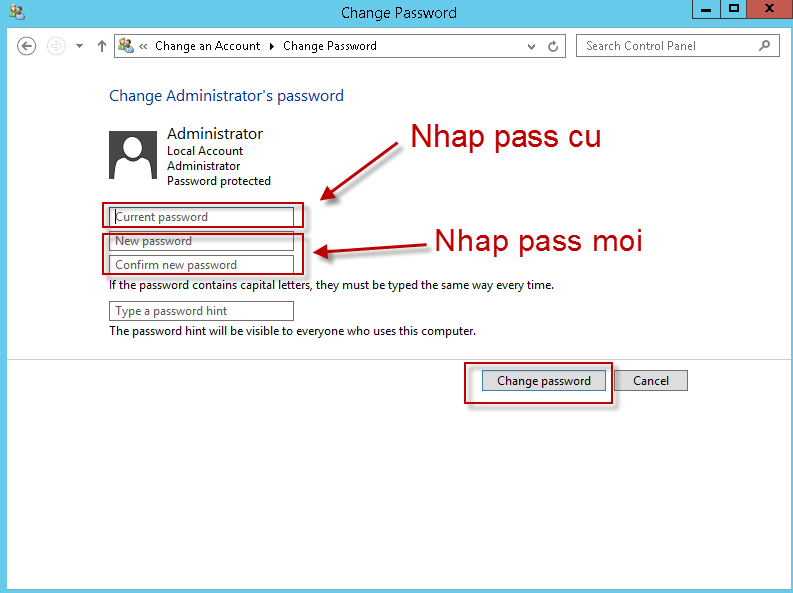 Hướng dẫn chi tiết cách đổi mật khẩu máy chủ ảo ( VPS ) Virtual Private Server