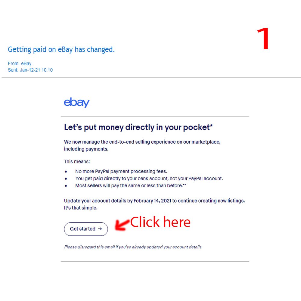 hướng dẫn xử lý ebay update bank