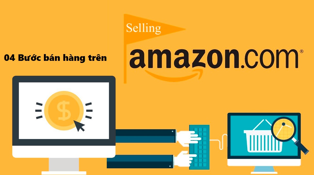 04 Bước để bán hàng trên Amazon ( sau khi đăng ký tài khoản thành công )