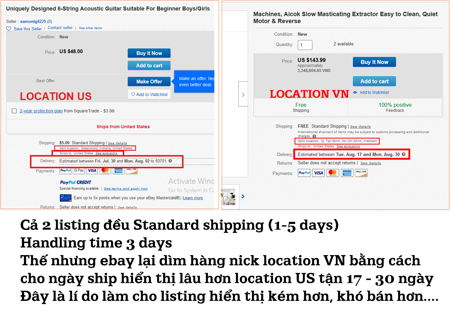 Hướng dẫn cài đặt để hiển thị tốt như location US cho location Việt