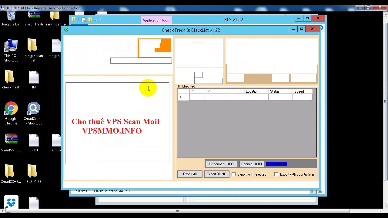 Cho thuê VPS Windows Scan Mail, SSH, Sock…