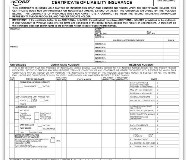 Một số thông tin về General Liability Insurance