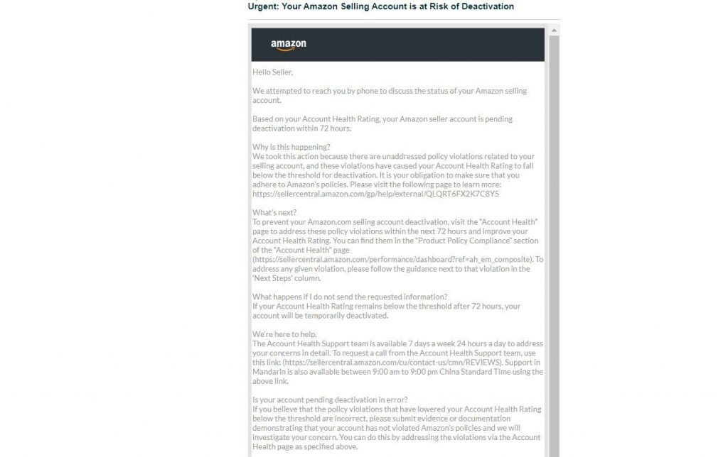 Account Health Rating - New update policy từ Amazon