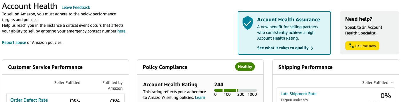 Account Health Assurance trên Amazon là gì ?